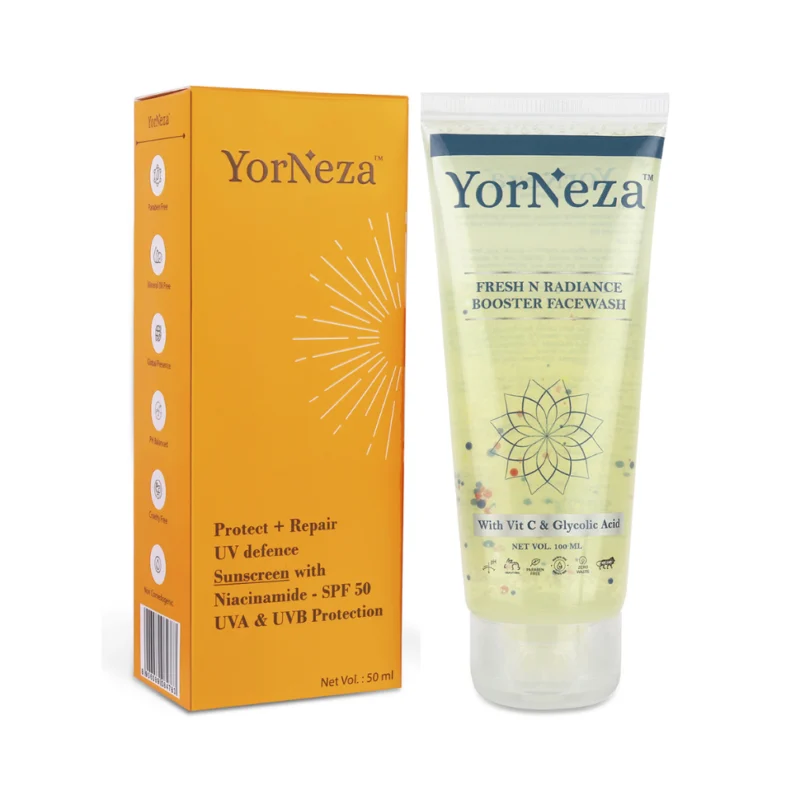 sunscreen +  Face Wash