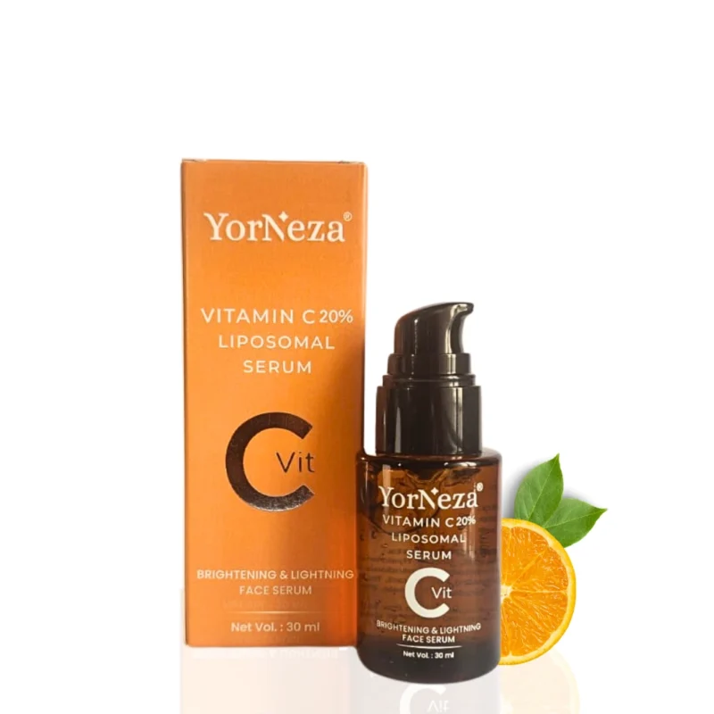 YorNeza Vitamin C 20% Liposomal Face Serum, 30 ml, Brightening & Lightening